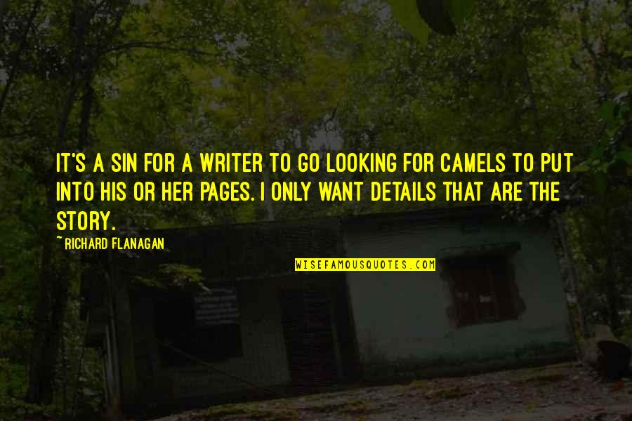 Izgubljeno Kraljevstvo Quotes By Richard Flanagan: It's a sin for a writer to go