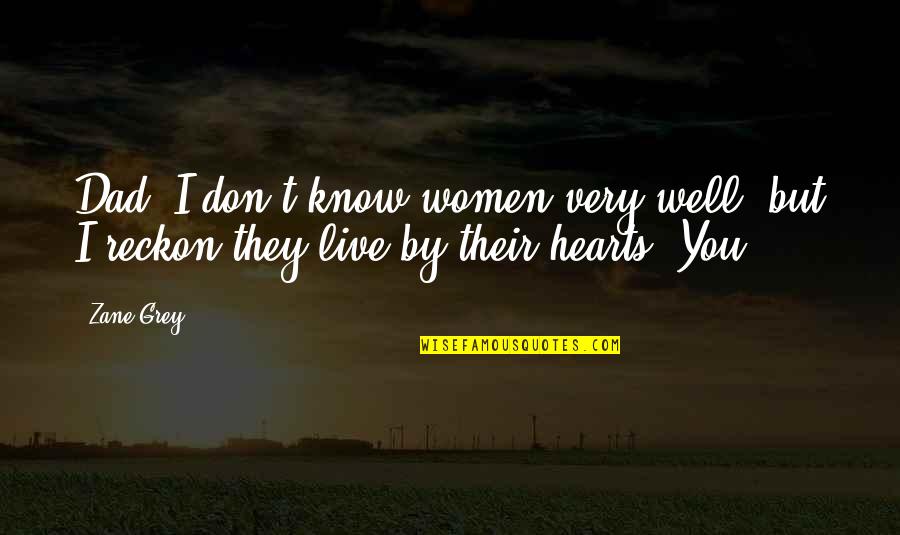 Izutsu Toshihiko Quotes By Zane Grey: Dad, I don't know women very well, but