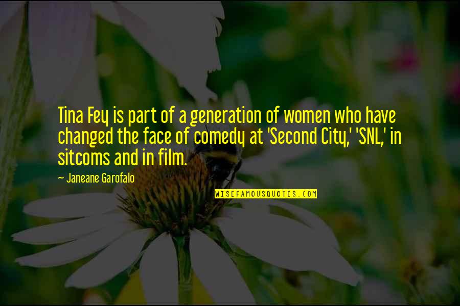 J Garofalo Quotes By Janeane Garofalo: Tina Fey is part of a generation of