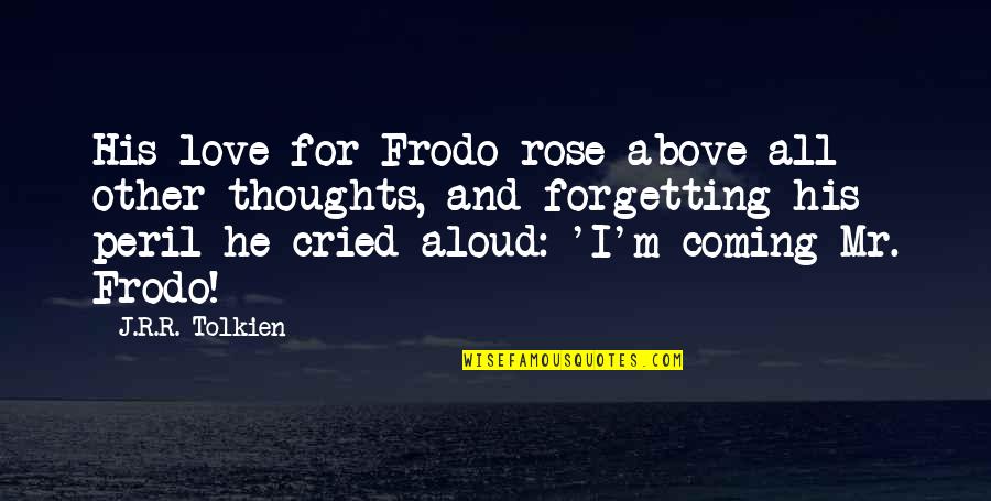 J.r.r. Tolkien Lord Of The Rings Quotes By J.R.R. Tolkien: His love for Frodo rose above all other