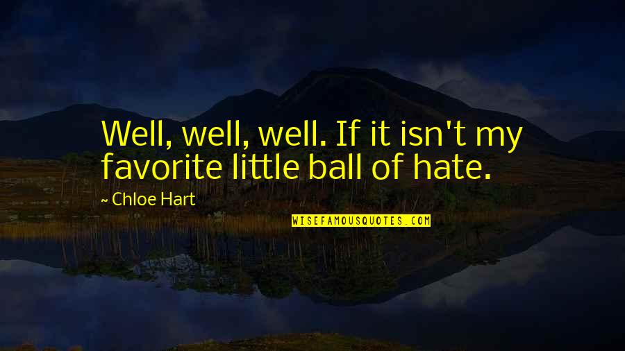 J W Hart Quotes By Chloe Hart: Well, well, well. If it isn't my favorite