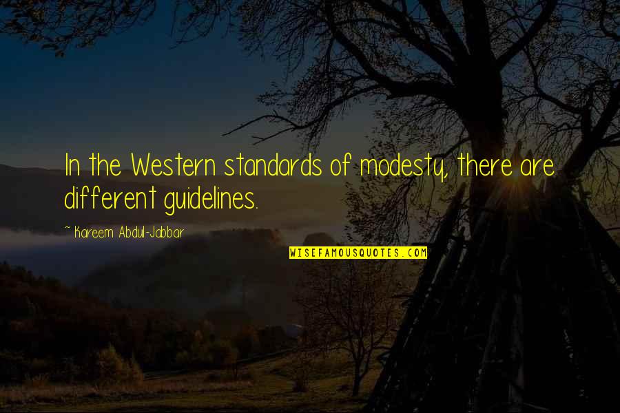 Jabbar Quotes By Kareem Abdul-Jabbar: In the Western standards of modesty, there are