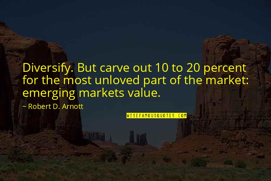 Jack Merridew Leadership Quotes By Robert D. Arnott: Diversify. But carve out 10 to 20 percent Jack Merridew Leadership Quotes By Robert D. Arnott: Diversify. But carve out 10 to 20 percent