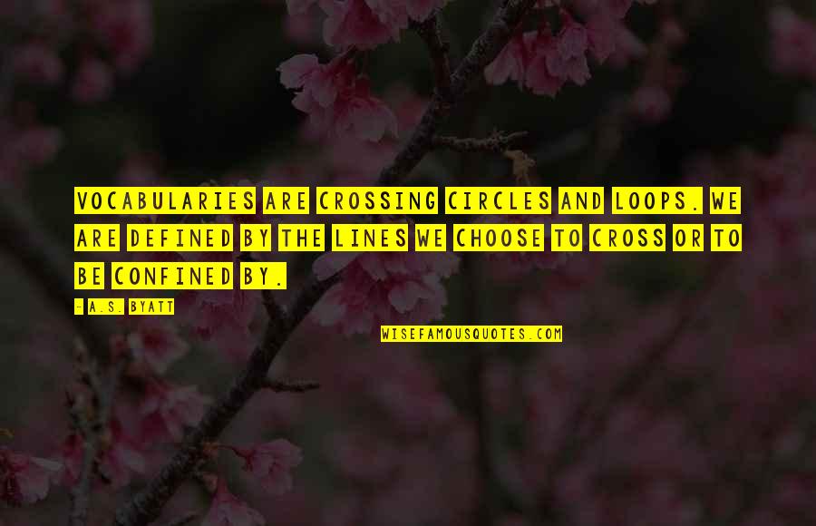 Jack Straw Quotes By A.S. Byatt: Vocabularies are crossing circles and loops. We are Jack Straw Quotes By A.S. Byatt: Vocabularies are crossing circles and loops. We are