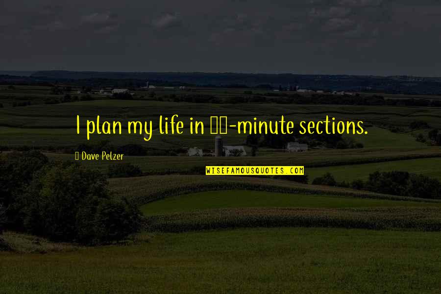 Jackie Chan Adventures Quotes By Dave Pelzer: I plan my life in 15-minute sections.