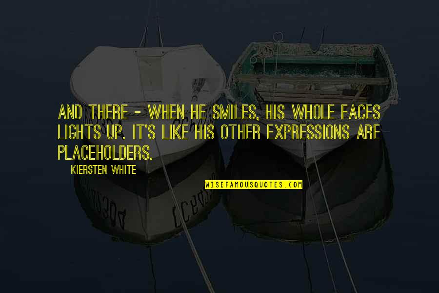 Jackley Flint Quotes By Kiersten White: And there - when he smiles, his whole Jackley Flint Quotes By Kiersten White: And there - when he smiles, his whole