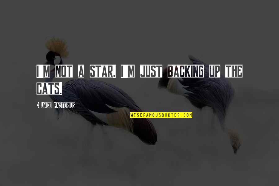 Jaco's Quotes By Jaco Pastorius: I'm not a star. I'm just backing up Jaco's Quotes By Jaco Pastorius: I'm not a star. I'm just backing up