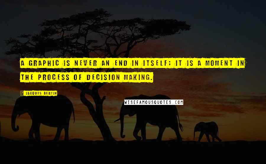 Jacques Bertin quotes: A graphic is never an end in itself; it is a moment in the process of decision making. Jacques Bertin quotes: A graphic is never an end in itself; it is a moment in the process of decision making.