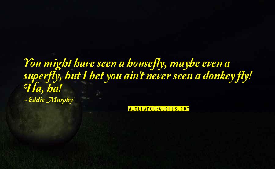 Jag Hatar Dig Quotes By Eddie Murphy: You might have seen a housefly, maybe even Jag Hatar Dig Quotes By Eddie Murphy: You might have seen a housefly, maybe even