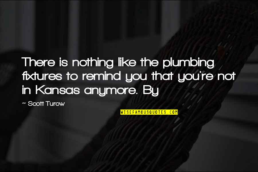 Jah Shaka Quotes By Scott Turow: There is nothing like the plumbing fixtures to