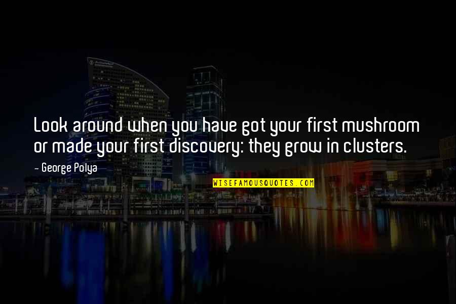 Jahiliah Dan Quotes By George Polya: Look around when you have got your first