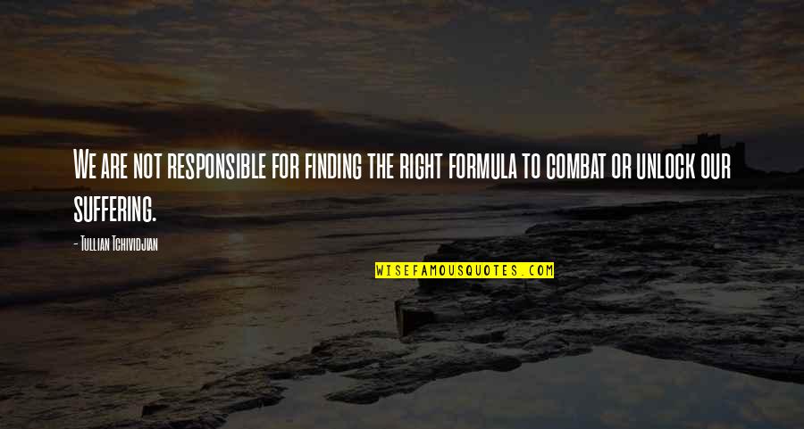 Jaidus The Walking Quotes By Tullian Tchividjian: We are not responsible for finding the right