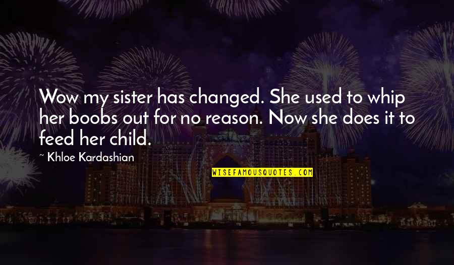 Jajajaja Quotes By Khloe Kardashian: Wow my sister has changed. She used to
