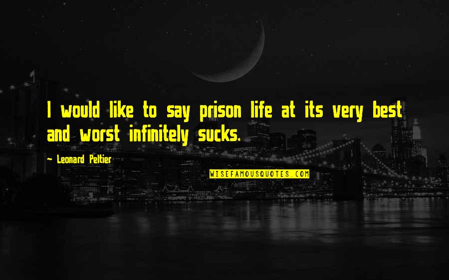 Jajaran Polda Quotes By Leonard Peltier: I would like to say prison life at