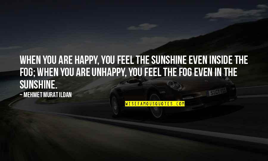 Jak Progresso Quotes By Mehmet Murat Ildan: When you are happy, you feel the sunshine