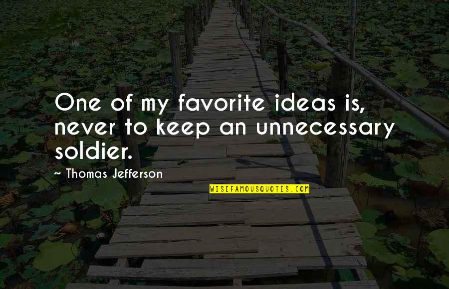 Jake Bolin Quotes By Thomas Jefferson: One of my favorite ideas is, never to