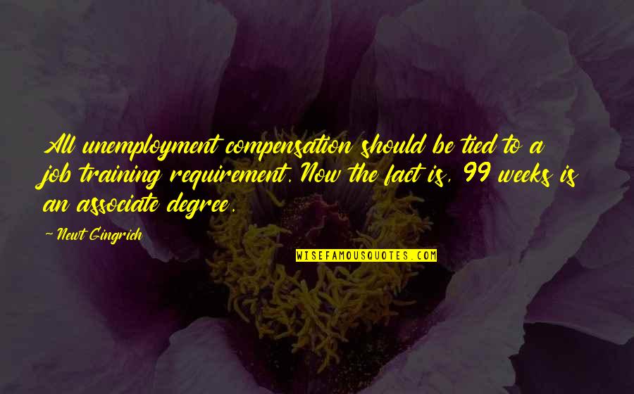 Jakuchu Quotes By Newt Gingrich: All unemployment compensation should be tied to a