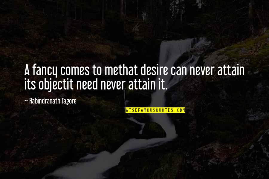 James Belich Quotes By Rabindranath Tagore: A fancy comes to methat desire can never