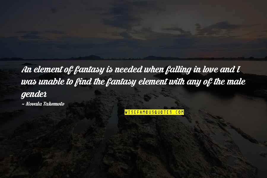 James Blish Quotes By Novala Takemoto: An element of fantasy is needed when falling