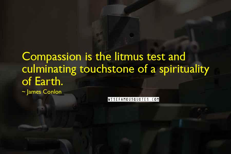 James Conlon quotes: Compassion is the litmus test and culminating touchstone of a spirituality of Earth.