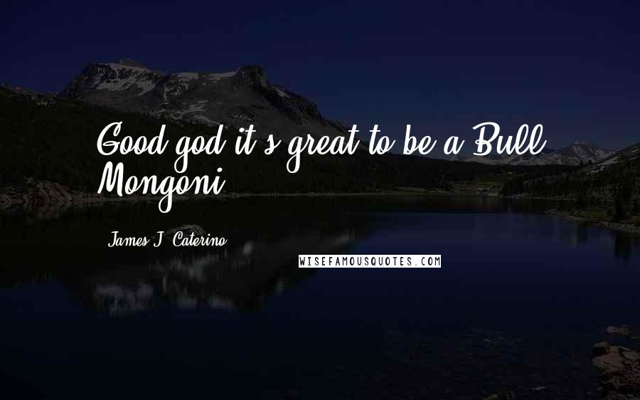 James J. Caterino quotes: Good god it's great to be a Bull Mongoni!