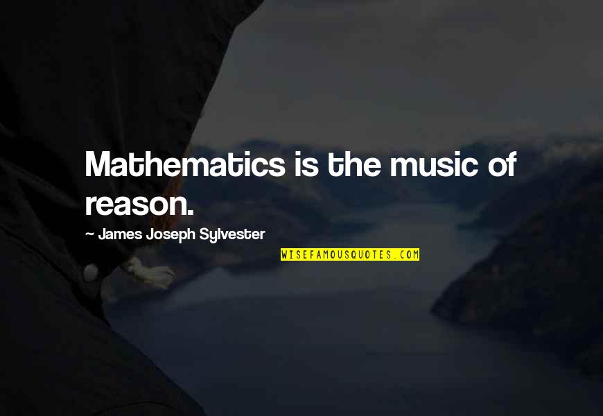 James Joseph Sylvester Quotes By James Joseph Sylvester: Mathematics is the music of reason.