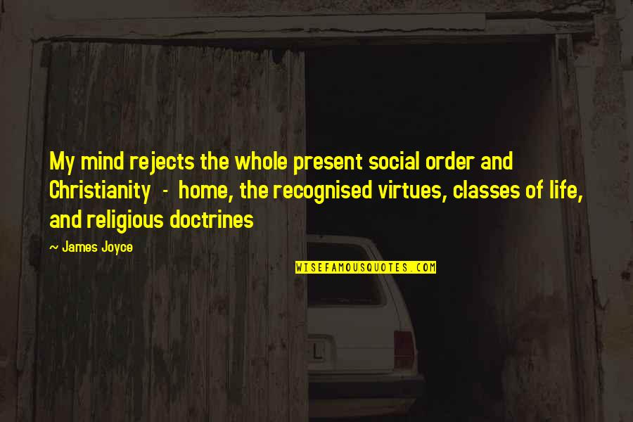 James Joyce Life Quotes By James Joyce: My mind rejects the whole present social order