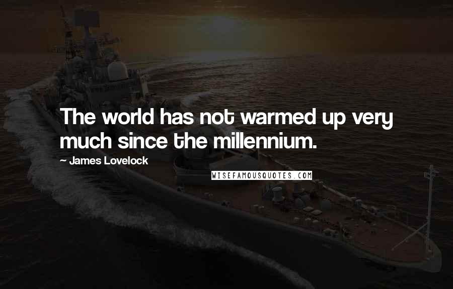 James Lovelock quotes: The world has not warmed up very much since the millennium.