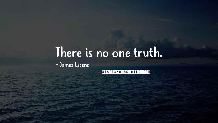 James Luceno quotes: There is no one truth.