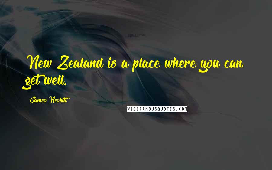 James Nesbitt quotes: New Zealand is a place where you can get well.