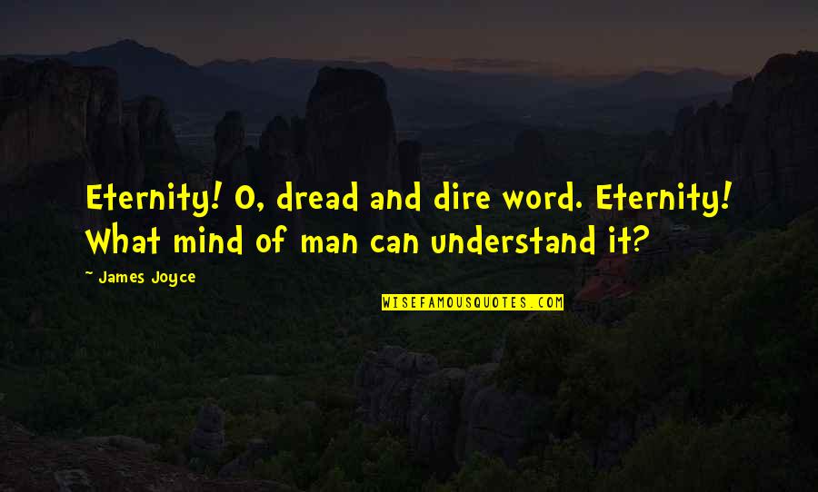 James O'connor Quotes By James Joyce: Eternity! O, dread and dire word. Eternity! What