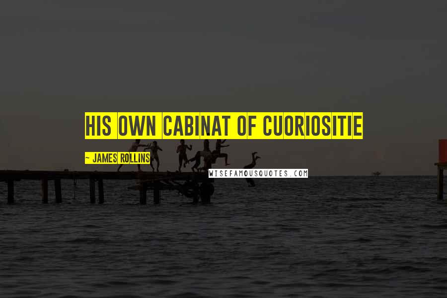 James Rollins quotes: His own cabinat of cuoriositie