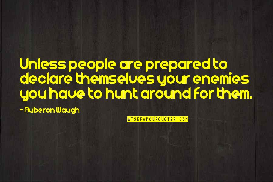 James Rothman Quotes By Auberon Waugh: Unless people are prepared to declare themselves your James Rothman Quotes By Auberon Waugh: Unless people are prepared to declare themselves your