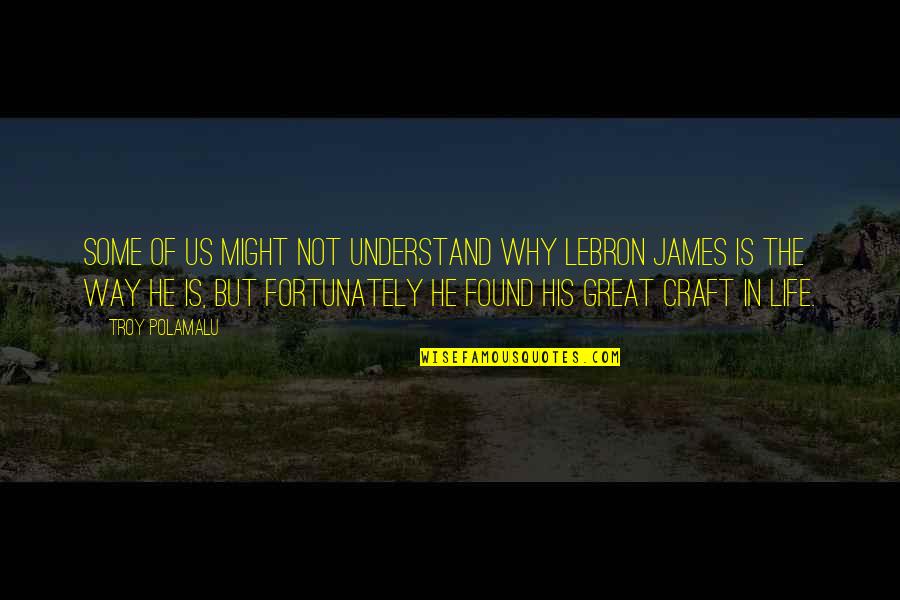 James The Great Quotes By Troy Polamalu: Some of us might not understand why LeBron James The Great Quotes By Troy Polamalu: Some of us might not understand why LeBron