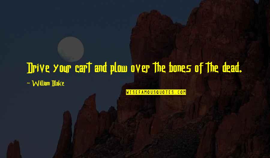 James Tyrone Quotes By William Blake: Drive your cart and plow over the bones