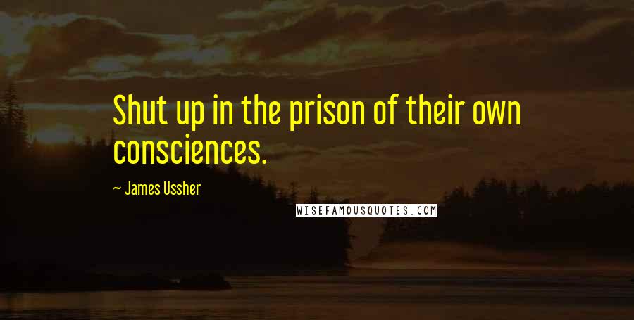 James Ussher quotes: Shut up in the prison of their own consciences.