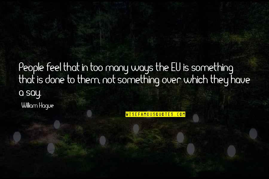 James Watt Secretary Of The Interior Quotes By William Hague: People feel that in too many ways the