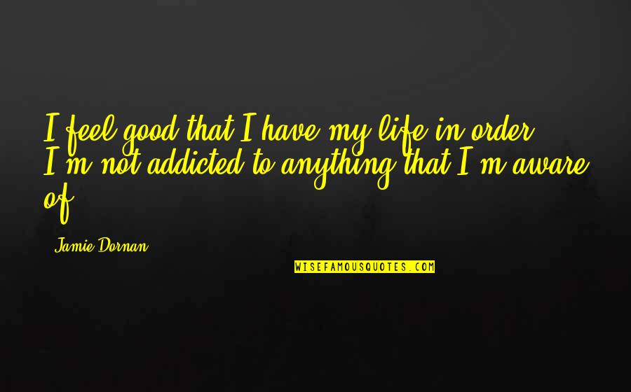 Jamie Dornan Quotes By Jamie Dornan: I feel good that I have my life