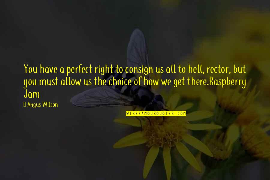 Jam's Quotes By Angus Wilson: You have a perfect right to consign us