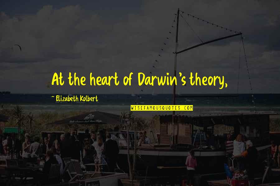 Jan Kaplicky Quotes By Elizabeth Kolbert: At the heart of Darwin's theory,