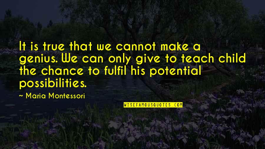 Jandos San Antonio Quotes By Maria Montessori: It is true that we cannot make a Jandos San Antonio Quotes By Maria Montessori: It is true that we cannot make a