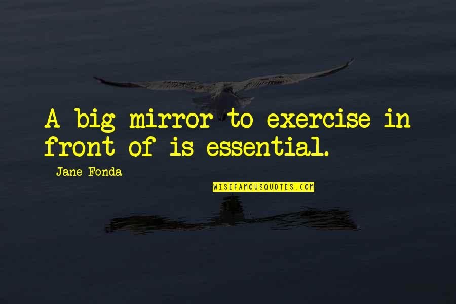 Jane Fonda 9 To 5 Quotes By Jane Fonda: A big mirror to exercise in front of