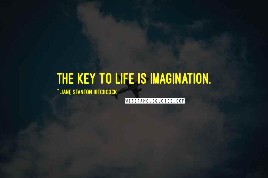 Jane Stanton Hitchcock quotes: The key to life is imagination.