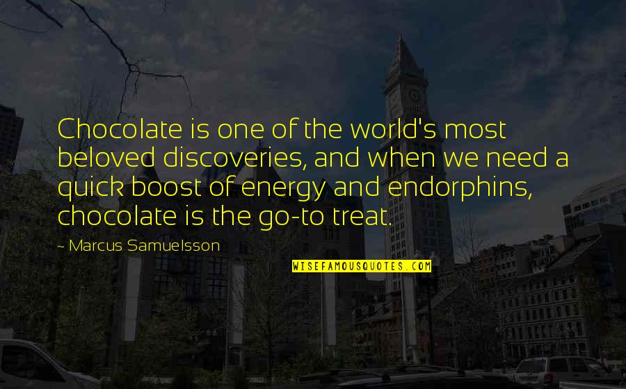 Janica Nam Quotes By Marcus Samuelsson: Chocolate is one of the world's most beloved