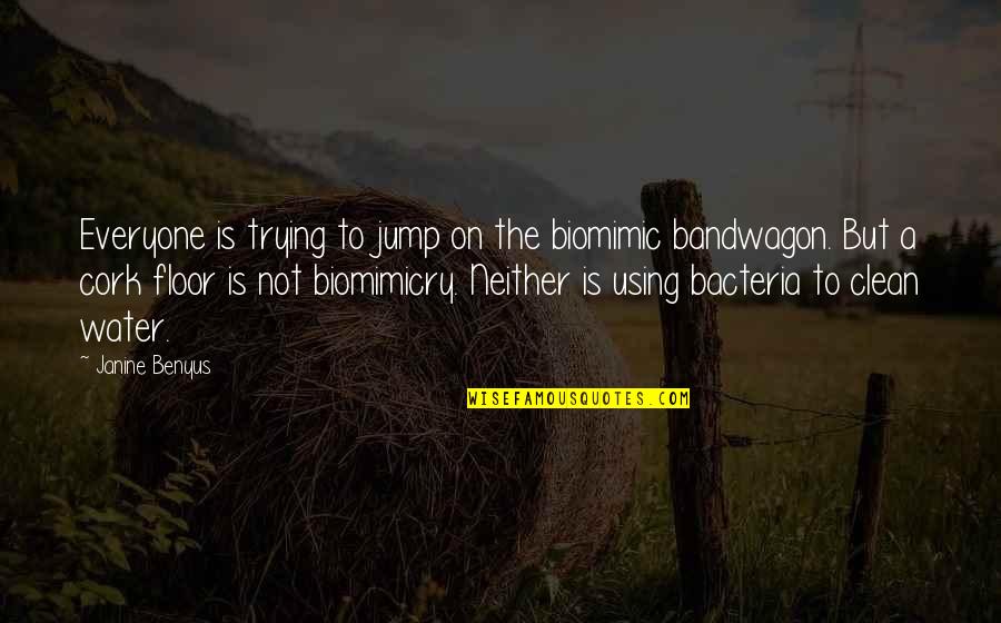 Janine Benyus Quotes By Janine Benyus: Everyone is trying to jump on the biomimic