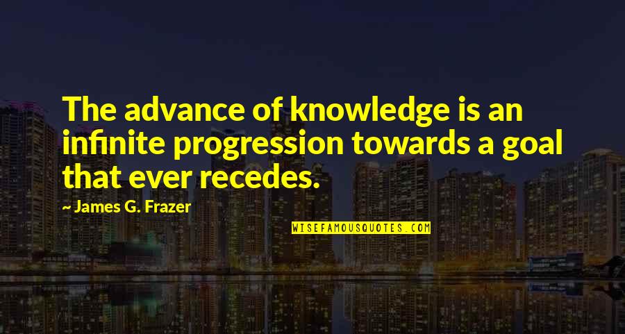 Janmohamed Munir Quotes By James G. Frazer: The advance of knowledge is an infinite progression Janmohamed Munir Quotes By James G. Frazer: The advance of knowledge is an infinite progression