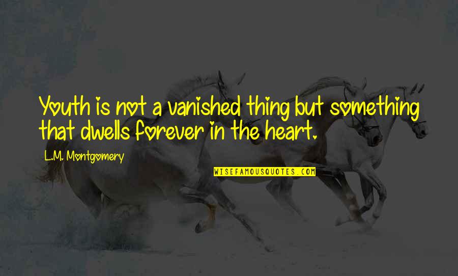 Janni Gogolak Quotes By L.M. Montgomery: Youth is not a vanished thing but something