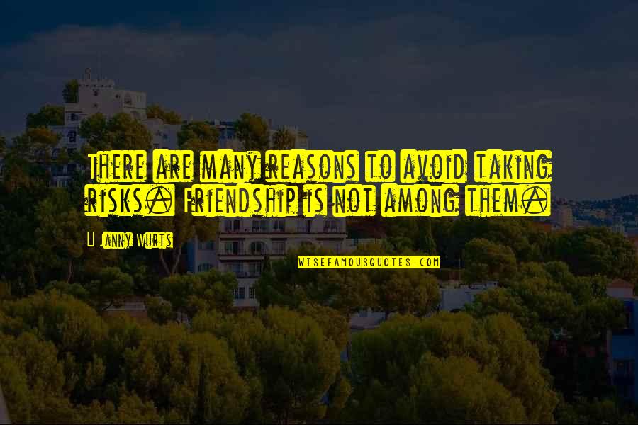 Janny Wurts Quotes By Janny Wurts: There are many reasons to avoid taking risks.