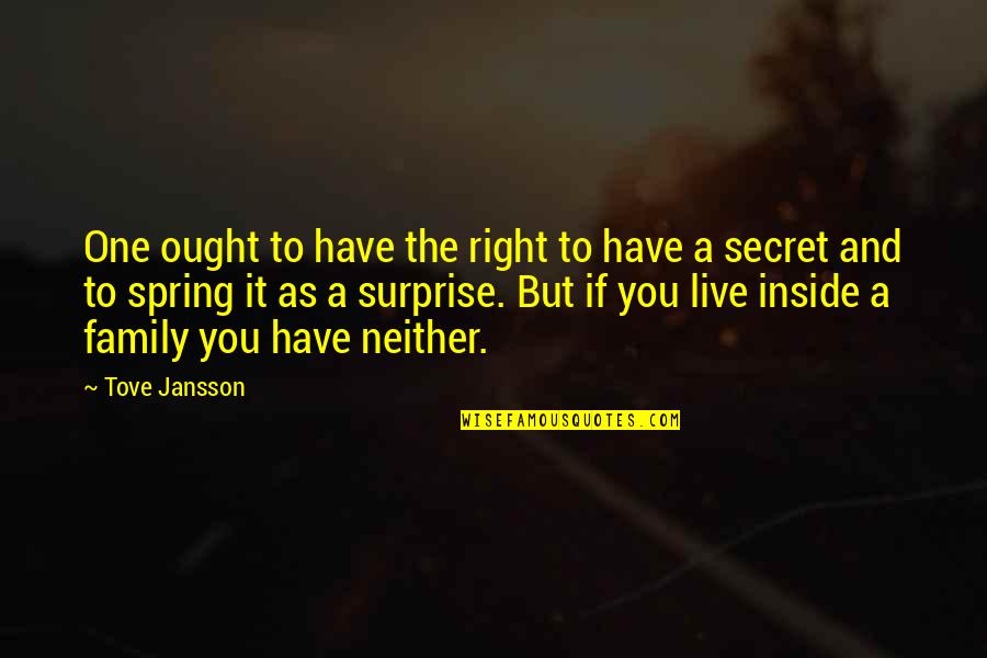 Jansson's Quotes By Tove Jansson: One ought to have the right to have Jansson's Quotes By Tove Jansson: One ought to have the right to have