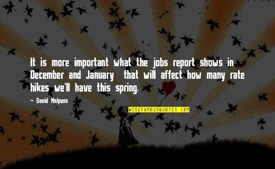 January's Quotes By David Malpass: It is more important what the jobs report